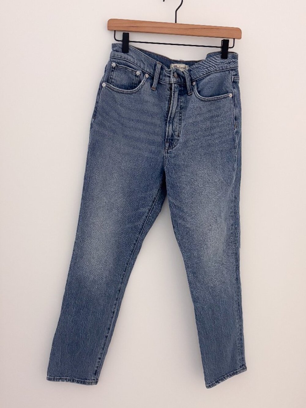 Madewell The Perfect Vintage Jean Light Wash High Rise Straight Leg Jeans 28